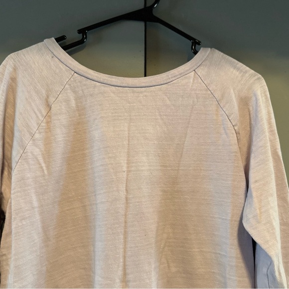 LOFT - Lavender Knit Top With Floral Hem (Size S) - Picture 6 of 12